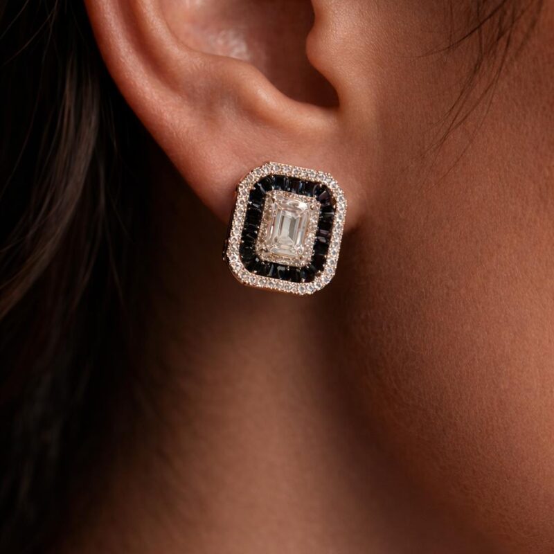 עגילי יסמין שחור