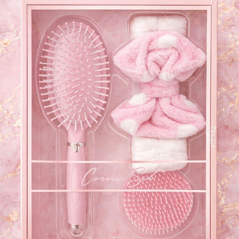 סט מברשות לילדות ורוד