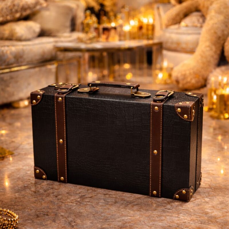 מזוודת עור קטנה