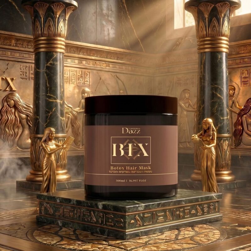 מסיכת בוטוקס: מסכת בוטוקס לשיער עם קפסולות ויטמינים בזהב